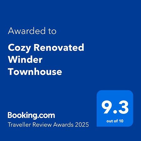 Cozy Renovated Winder Townhouse Traveller Awards 2025 Winner Экстерьер фото